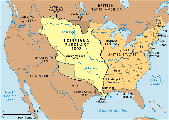 As you can see in this map, getting the port of New Orleans was the only result of the Louisiana ...